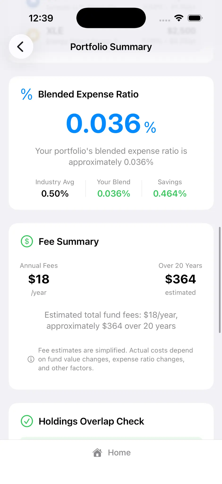 Fee Comparison